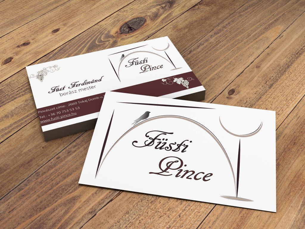 Füsti Pince Névjegykártya